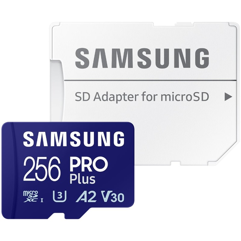 Samsung/micro SDXC/256GB/Class 10/+ Adaptér/Modrá