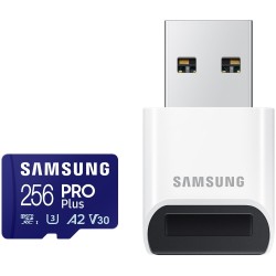 Samsung/micro SDXC/256GB/USB 3.0/USB-A/Class 10/+ Adaptér/Modrá