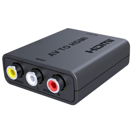 PremiumCord převodník AV kompozitního signálu a stereo zvuku na HDMI 1080P KHCON47