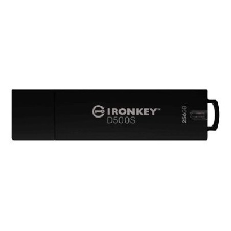 Kingston Ironkey D500S/256GB/USB 3.2/USB-A/Černá