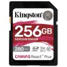 Kingston SDXC karta 256GB Canvas React Plus, UHS-II, U3, V60, R:280/W:150MB/s