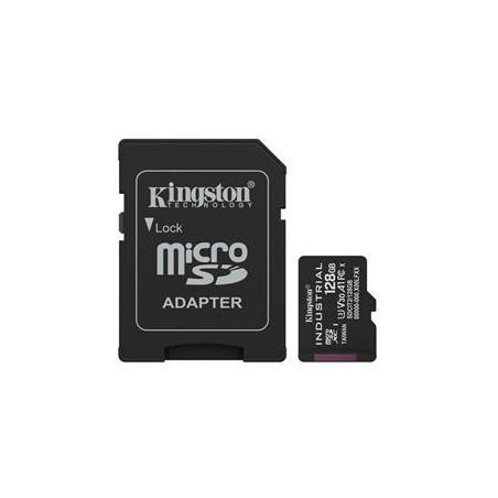 Kingston Industrial/Micro SDXC/128GB/UHS-I U3 / Class 10/+ Adaptér