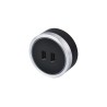 Zásuvkový modul Viking A50SB, stříbrno-černá/výstupy - 1xUSB-A/výkon až 2500W/230V,16A,50Hz