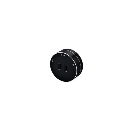 Viking zásuvkový modul A50, 2x USB-A, černá