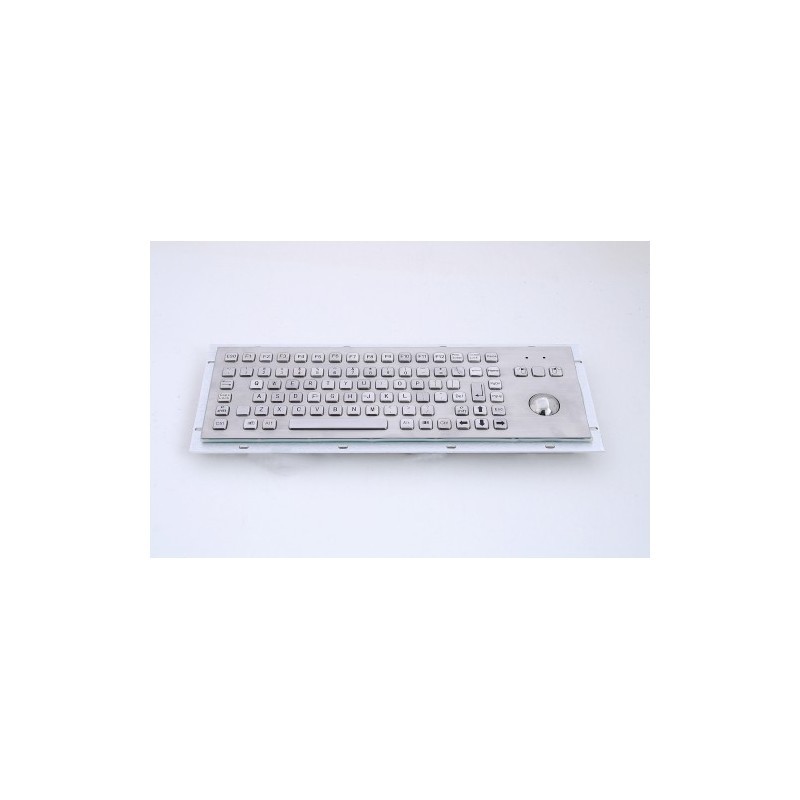 KB005 – Průmyslová nerezová klávesnice s trackballem do zástavby, CZ, USB, IP65