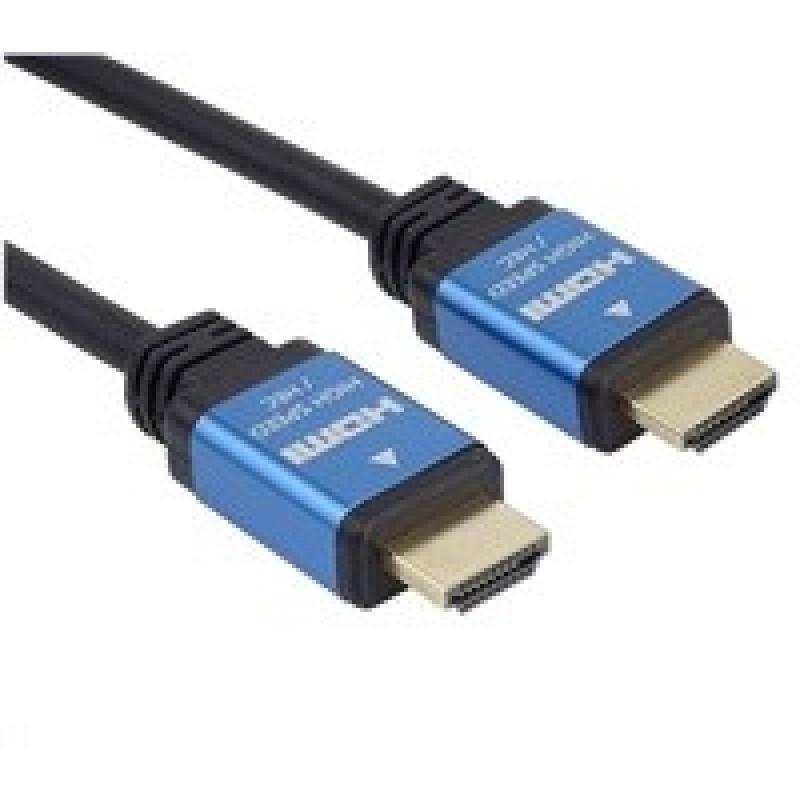 PREMIUMCORD Kabel HDMI - Ultra HDTV, 2m (kovové, zlacené konektory)