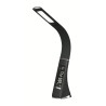 Platinet PDLU3B stolní LED lampa stmívatelná, flexibilní rameno, hodiny, černá