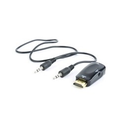 C-TECH adaptér HDMI na VGA + Audio, M/F