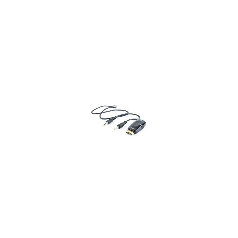 C-TECH adaptér HDMI na VGA + Audio, M/F