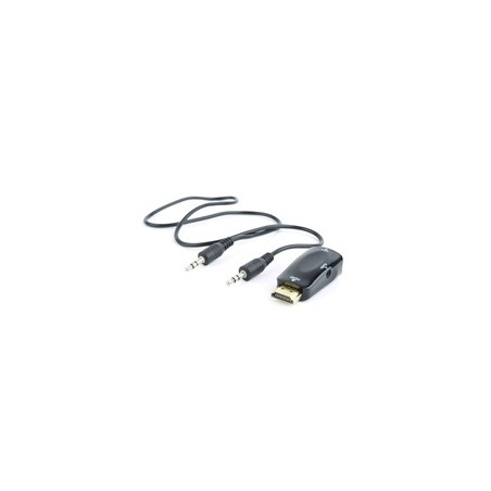 C-TECH adaptér HDMI na VGA + Audio, M/F