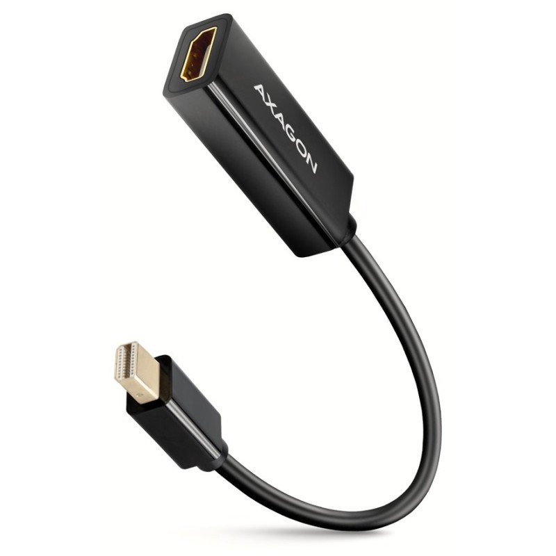 AXAGON RVDM-HI14N, Mini DisplayPort - HDMI 1.4 redukce / adaptér, 4K/30Hz