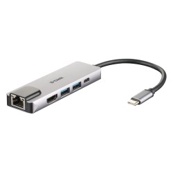 D-Link DUB-M520 5-in-1 USB-C Hub with HDMI/Ethernet and Power Delivery