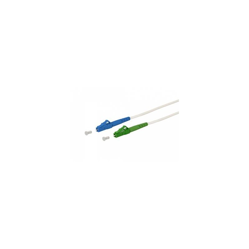 LC/APC - LC/UPC simplex 9/125 SM 3m arm.bílý 3mm B3 LSZH