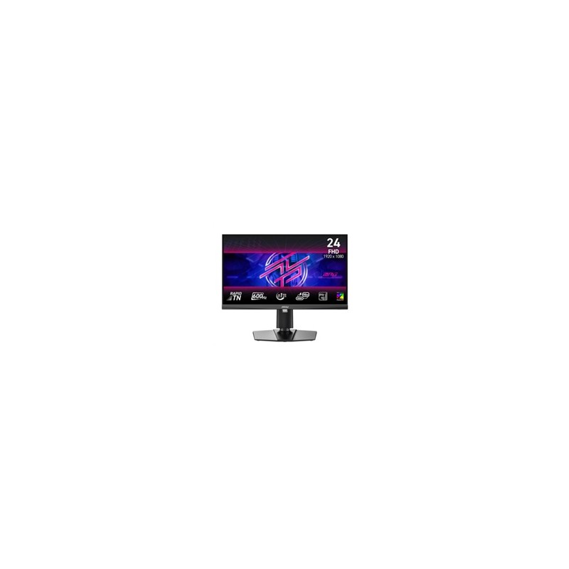 MSI LCD MPG 242R X60N, 24,1" FHD, 600Hz, 0,1ms, USB, DP, HDMI, VESA, Audio, Black