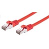 C-TECH kabel patchcord Cat6, FTP, červený, 1m
