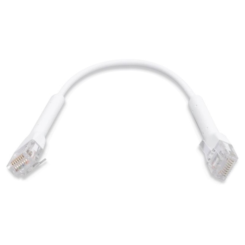 UBNT U-Cable-Patch-RJ45, UniFi Ethernet Patch kabel, 0,1m, Cat6, bílý