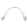 UBNT U-Cable-Patch-RJ45, UniFi Ethernet Patch kabel, 0,1m, Cat6, bílý