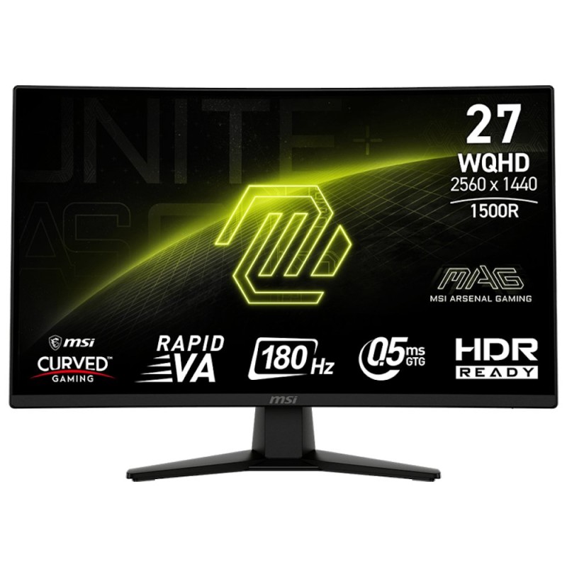 MSI MAG/274CQF/27"/VA/QHD/180Hz/0,5ms/Černá/3R