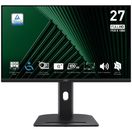 MSI LCD PRO MP275PG, 27" 1920x1080, IPS, 100Hz, 4ms, VESA 100x100mm, N/A, Black