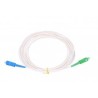SC/APC - SC/UPC simplex 9/125 SM 3m arm.bílý 3mm B3 LSZH