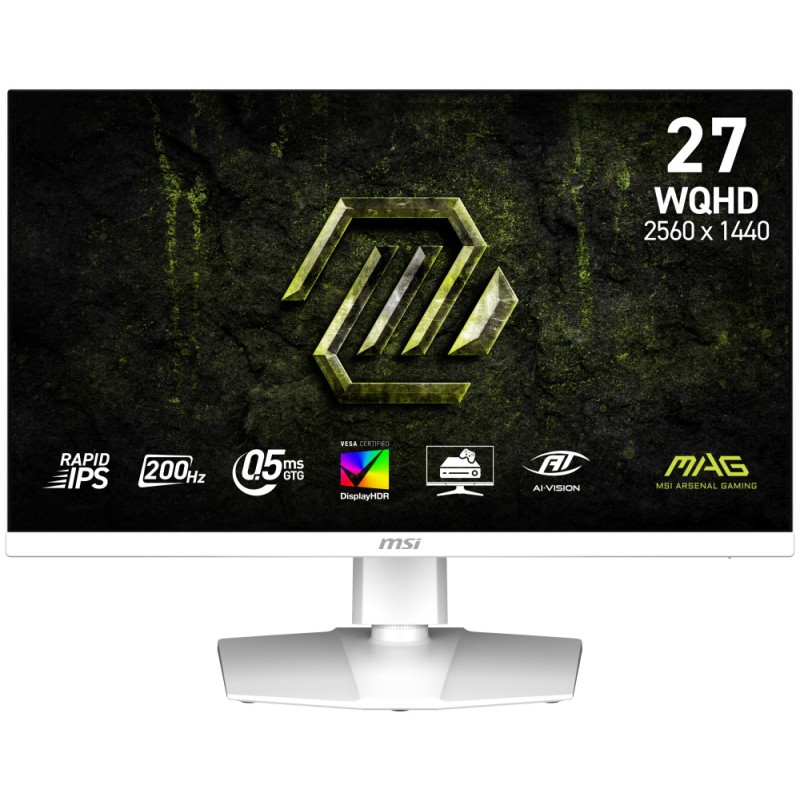 MSI LCD MAG 274QRFW E20, 27", 2560x1440, Rapid IPS, 0,5 ms, VESA 100x100, White