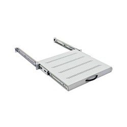 TRITON Police výsuvná 19", 1U/550mm plnovýsuv, nosnost 45kg, šedá