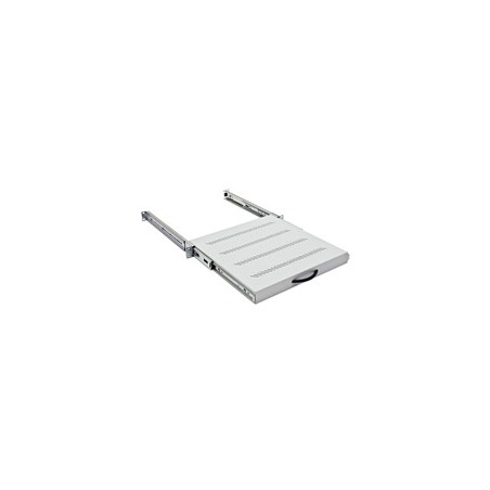 TRITON Police výsuvná 19", 1U/550mm plnovýsuv, nosnost 45kg, šedá