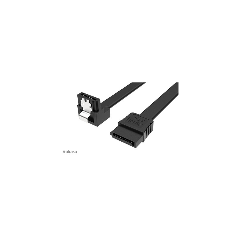 AKASA - Proslim SATA kabel 90° - 50 cm