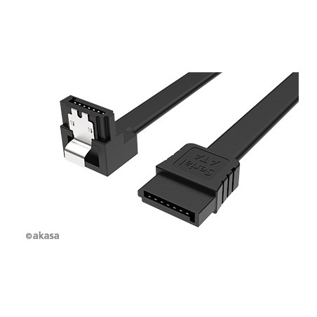AKASA - Proslim SATA kabel 90° - 50 cm
