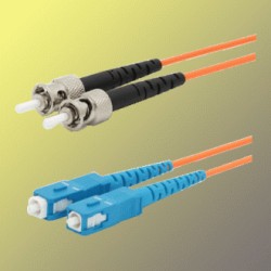 Optický patchkabel duplexní, ST-SC 9/125um SM, 5m, OS2
