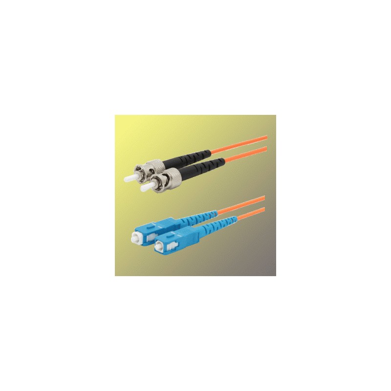 Optický patchkabel duplexní, ST-SC 9/125um SM, 5m, OS2