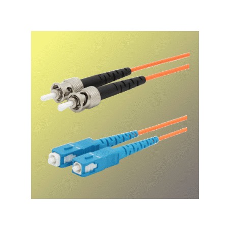 Optický patchkabel duplexní, ST-SC 9/125um SM, 5m, OS2