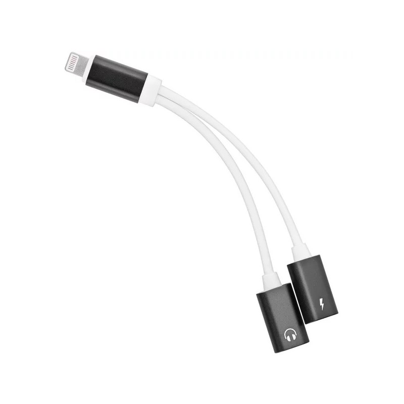 PremiumCord Adapter Lightning na 3,5mm jack audio + Lightning charging