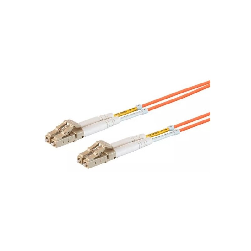 Optický patchkabel duplex LC-LC, 50/125 um MM, 0,5m OM2