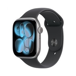 Apple Watch Series 11 GPS 46mm Space Grey Aluminium Case with Black Sport Band - M/L