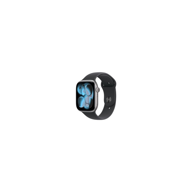 Apple Watch Series 11 GPS 46mm Space Grey Aluminium Case with Black Sport Band - M/L
