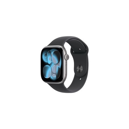 Apple Watch Series 11 GPS 46mm Space Grey Aluminium Case with Black Sport Band - M/L