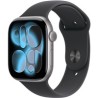 Apple Watch Series 11 GPS 46mm Space Grey Aluminium Case with Black Sport Band - M/L