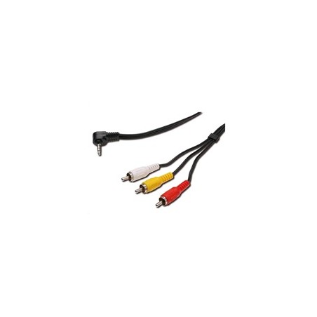PREMIUMCORD Kabel audio/video 3,5mm Jack 4pin - 3x Cinch 1,5m (M/M)