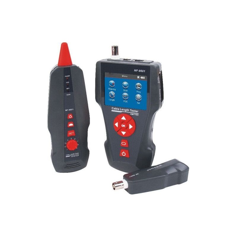 W-Star Tester kabelů UTP WSNF8601,CAT5, CAT6, detektor kabelů, UTP, RJ11, BNC, POE, Ping