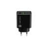 Universální nabíječka Natec RIBERA 20W 1X USB-A + 1X USB-C, černá