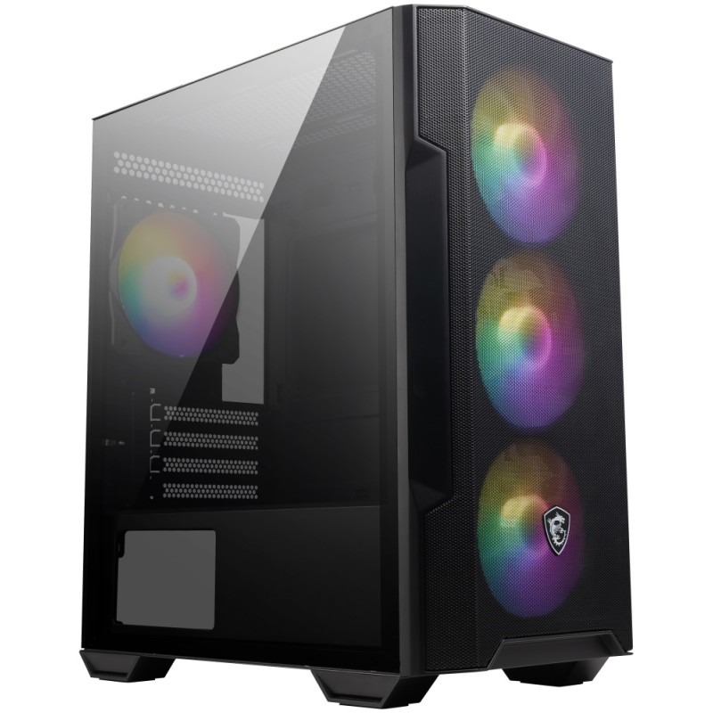 MSI MAG FORGE M100R/Micro ATX/Transpar./Černá