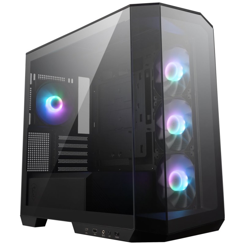 MSI MAG PANO M100R PZ/Micro ATX/Transpar./Černá