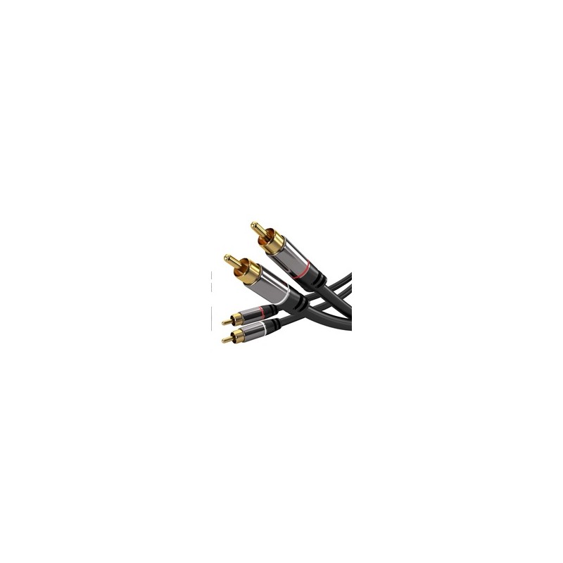 PREMIUMCORD kabel, 2x CINCH-2x CINCH M/M, 3m