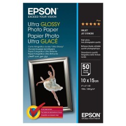 EPSON Paper Ultra Glossy Photo 10x15 (50 listů), 300g/m2