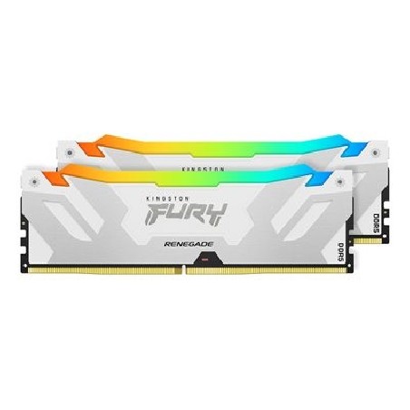 Kingston FURY Renegade/DDR5/32GB/7200MHz/CL38/2x16GB/RGB/White