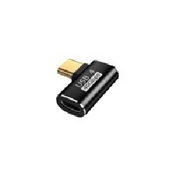 WG - Adaptér úhlový konektor 90 stupňů Type-C (male) to USB-C (female)