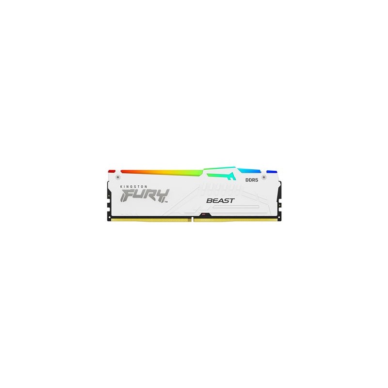 KINGSTON DIMM DDR5 16GB 6000MT/s CL36 FURY Beast RGB Bílá EXPO