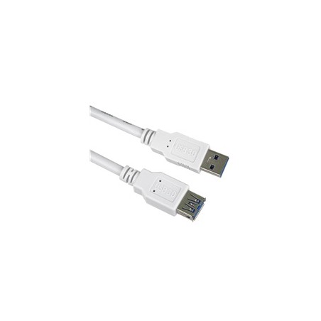PremiumCord Prodlužovací kabel USB 3.0 Super-speed 5Gbps A-A, MF, 9pin, 5m, bílá