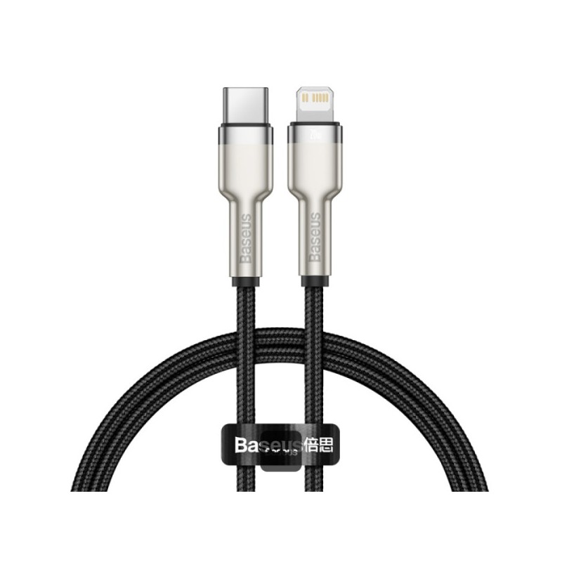 Baseus datový kabel Cafule USB-C na Lightning 0,25m PD 20W černý